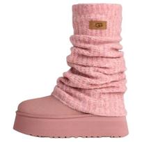 UGG CLASSIC MINI Dipper Legwarmer Suede Thermal Snow Boots Women's Pink 1178990-PDW 38 beige