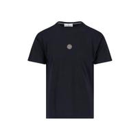 Stone Island Ss23 Letter Print Crew Neck Short Sleeve T-Shirt Men Tops Black 78152NS86-V0029 S