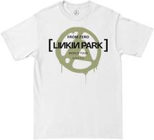 Linkin Park Unisex Adult Official Merch Linkin Park from Zero Olive Spray Tee S įvairiaspalvis