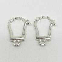 Yansheng S925 Sterling Silver Earring Hooks and Backs for DIY Jewelry S925 Silver gray