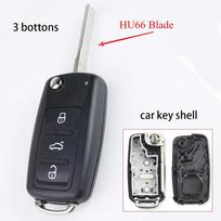 2 3 mygtukų automobilio raktų pakabuko dėklas korpusas Volkswagen Vw Beetle/Caddy/Eos/Golf/Jetta/Polo/Scirocco/Tiguan/Touran/Skoda/Seat original- 3 bottons black