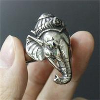 Support Drop Ship Long Polishing Ganesh Ring 100% 316L Stainless Steel Fashion Jewelry Unique Men Boys Ganesh Ring 7