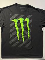 Monster Energy Mens XL Black Graphic Logo Tee Y2K Racing Motocross Unisex T-Shirt XXXL gray