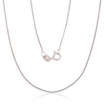 Sidabrinė Cartier grandinėlė 1 mm su deimantiniu šlifavimu, 50 cm – Sidabras 925
