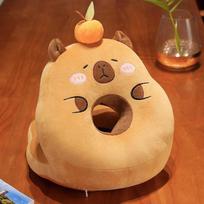 Kapibara Kapibara Ledo Šilko Miego Pagalvė Berniukams ir Mergaitėms Biuro Pagalvėlė Miego Artefaktas Pliušinė Pagalvė 35cm0.34kg brown