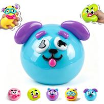 Naujas  Pasidaryk pats Smushers Squishy Curiosities Šunų veido keitimas Squishy žaislas Minkštas formuojamas Mielas lėtai keliantis gniuždymo žaislas Relaksuojantis jutiminis