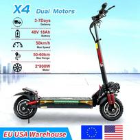 X4 Cross-country Electric bike Scooter 48v 17ah Battery 1600W Motor foldable electric Scooter electric Bicycle 45km/h for adults juoda