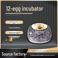 WONEGG 12 kiaušinių visiškai automatinis viščiukų inkubatorius su permatomu dangčiu ir automatiniu vandens papildymu 220V