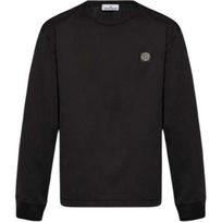 Stone Island FW24 Logo Crew Neck Knit Long Sleeve Sweatshirt Men sweatshirt Black 811522713-A0029 S