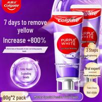 Colgate Color Correction Whitening Toothpaste Twin Pack red