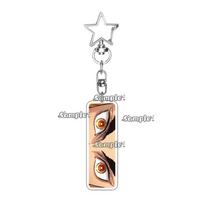 Creative Popular Anime Character Kamado Nezuko Agatsuma Zenitsu Tsuyuri EYE Acrylic Keychain Bag Pendant Decoration for Friends about 5cm gray