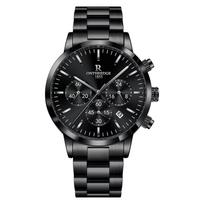 Chronograph Watch with Stainless Steel 3 ATM Water Date Stylish and Simple Quartz Popular for and Casual Suitable for Job Hunting and Professionals juoda