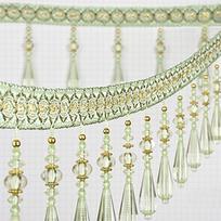 100cm Crystal Hanging Beads Tassel Trim Sewing Lace Accessories Water Droplet Pendant Fringe for DIY Curtain Decor Tablecloth 100x11cm