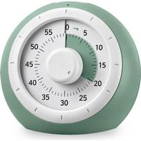 Visual Timer for Kids, 60-Minute Silent Countdown for Classroom, Home, Office, Kitchen, Rainbow Pattern Desk Timer, Time Management Tools žalia