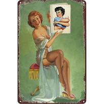 Senoviniai metaliniai ženklai Pinup Girls Sienų dekoras vonios kambariui Skalbimas Vyras Urvas Namai Barai Garažas Kavinė Klubai Retro plakatai Plakatai L