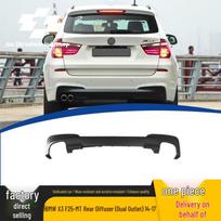 Dvigubo išmetimo galinis difuzorius 2014-2017 m. BMW X3 F25 MT X3 F25 juoda