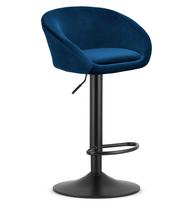 Baro kėdė reguliuojamo aukščio, sukiojama, tamsiai mėlyna, 81–103 cm
