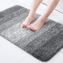 Aksominis Vonios Kašmyro Tirštinamas Kilimėlis Vonios Neslystantys Kilimai Praustuvėje Vonios Šoninis Grindų Kilimėlis Dušo kambario Kilimėlis Memory Foam 3D Pad 400mm*600mm pilka