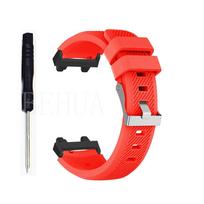 Madingas silikoninis laikrodžio dirželis Huami Amazfit T-Rex 2 išmaniajam laikrodžiui, apyrankė, apyrankė Amazfit T-REX2 dirželiui for Amazfit t-rex 2 raudona
