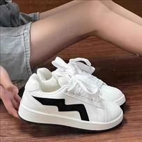 Pink shell head bread shoes women's ins2025 spring and autumn versatile student casual versatile retro sports board shoes 35 smėlis