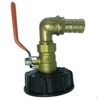 1 Piece IBC/Ton Barrel Thick Thread Connector Degree Full Brass Valve S