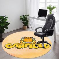 1pc Garfield Cat Office Round Area Rug, Bedroom Living Room Home Decor, Room Deco,  Offic a1016127 80cm by 80cm