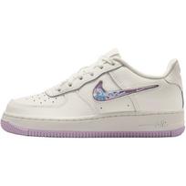 Nike Air Force 1 Low top Kids' Skateboarding Shoes White Purple Unisex IQ9795-151 38.5