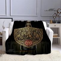 Hertog jan LOGO spausdintos pledai Madingas šiltas pledas Minkštas ir patogus pledas Namų kelioniniai pledai Lovos užvalkalai Gimtadienio dovana 75x90cm