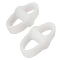 2 Pcs Soft Silicone Toe Relief Bunion Corrector Pain Straightener Separator white