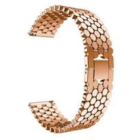 22mm 20mm Stainless Steel Strap for Samsung Galaxy Watch 3 45mm Band Gear S3 Active 2 for Huawei Watch Bracelet For Amazfit 20mm rožinio aukso spalvos