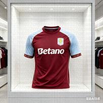 Aston Villa vyriški lauko vaikų futbolo marškinėliai, patogūs greitai džiūstantys marškinėliai kasdieniam treniruočių, varžybų vasaros šeimos vaikų marškinėliai S