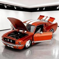 1:24 1967 Shelby GT500 Aliuminio Automobilio Metaliniai Modeliai & Žaislinės Transporto Priemonės Automobilio Modelis Miniatiūrinis Mastelinis Automobilio Modelis Vaikams black