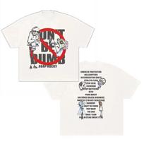 ASAP Rocky Don't Be Dumb album cotton men's light beige shirt O-neck Women's Y2k Hip Hop Short XS