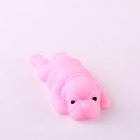 Minkštas žaislas Gyvūnas Mielas Anti-streso kamuoliukas Deimpresijos linksmas šuniukas Žaislai Abraact Minkštas lipnus Squishi Streso mažinimo žaislas Linksma dovana J109 pink