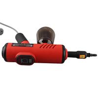 Handheld Steam Cleaner 1200W, Portable Multi Purpose High Pressure Steamer with 3 Temperature Settings, Digital Display US Plug 110V raudona