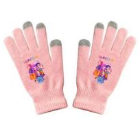 KPop Demon Hunters Gloves for Women Men, Anime Cartoon Print Touchscreen Winter Warm Gloves, Unisex Novelty Gifts pink