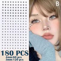 Diamond Sticker Fake Nose Stud Self Adhesive Rhinestones Non Piercing Eye Ear Face Body Jewelry For Women Sticker Crystal KTJ B