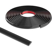 Aukštos kokybės lipni apdailos juosta, nulupama ir klijuojama 3m sienų dekoravimo juosta, blizgi, vandeniui atspari, durų staktos, buitinė 9mm x 3m black