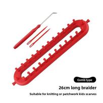 Self-made Scarf Weaving Machine, Fine-toothed Knitting Towel Scarf Sweater Machine, Yarn Knitting Device Tool Set Rectangle 26cm 1pc