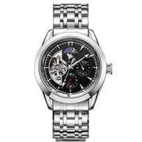 Duke of Lorraine Skeleton Mechanical Watch: Multi-Function, Luminous, Waterproof, Casual Business Steel Band white