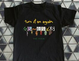 Genesis Grupės Logotipas Juodi Medvilniniai Marškinėliai Trumpomis Rankovėmis Dydis S-5XL Unisex Marškinėliai L black