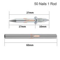 50/100Pcs Skirting Line Wood Double Head Seamless Nails Without Marks Rust-Proof Nails 50pcs Nails 1 Rod