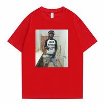 2026 SpringSummer Rap Artist Chief Keef Lead Never Follow Leaders Funny Emoji Printed Mens Cotton TShirt L white