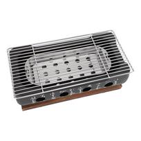 Japanese   BBQ Grill Stove Charcoal Barbecue Stove Rectangle Calligraphy Quick Heating Alu um Alloy Wire Grill Base for Camping