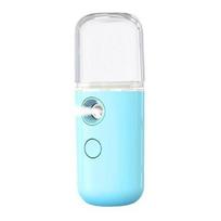 Mini kelioninis garintuvas belaidis USB įkrovimas, 30 ml vandens bakas, greitas kaitinimas 1 val. rankinis drabužių garintuvas mėlyna