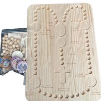 Colorful Card Holder Wood Rosary Board Bracelet Sizer Board for Jewelry Making 1