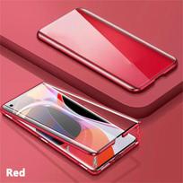 For Samsung S20 S21 S22 S23 S24 S25 Ultra Plus FE Magnetic Metal Protection Phone Case High Definition Double Sided Glass Cover For Galaxy S24