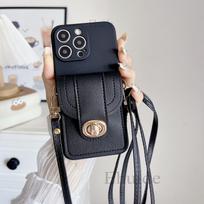 Strap Case for Xiaomi Mi 15T 14T POCO X7 X6 M6 F6 F7 F8 Pro Redmi 15 15C 14C 13 13C Bag Lanyard Leather Wallet Card Slot Cover POCO F6