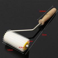Beekeeping Tools Bee Glue Remover Roller Honey Fork Beeswax Propolis Uncapping Scraper Collector for Beehive Frame black