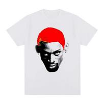 Dennis Rodman Hip Hop Streetwear 90 Rodzilla Vintage T-shirt Cotton Men T shirt Tee Tshirt Wome XXXL white